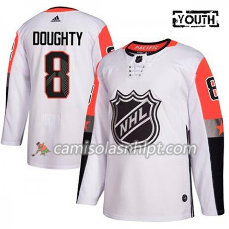 Camisola Los Angeles Kings Drew Doughty 8 2018 NHL All-Star Pacific Division Adidas Branco Authentic - Criança